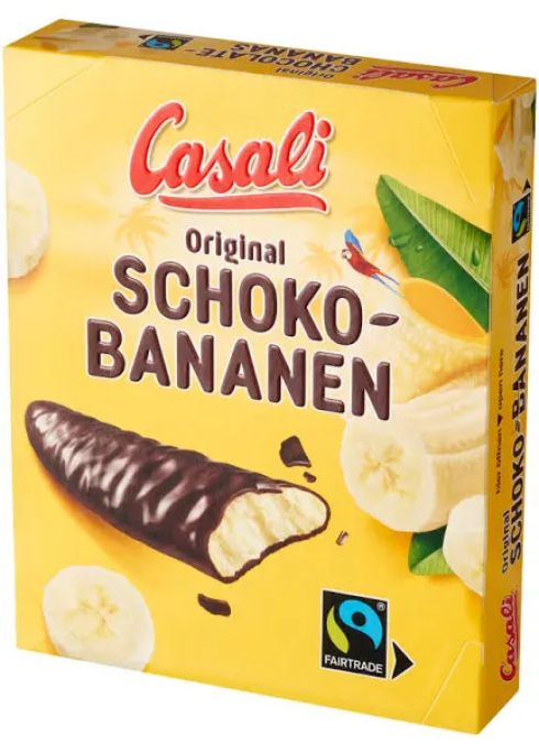 Casali pianka bananowa w czekoladzie (31%) 150g