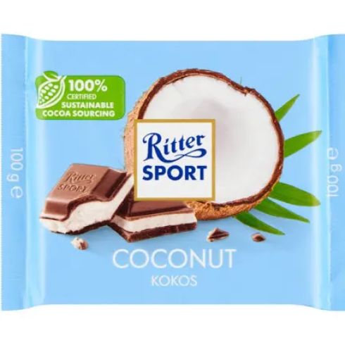 Ritter sport czekolada mleczna z kokosem 100g