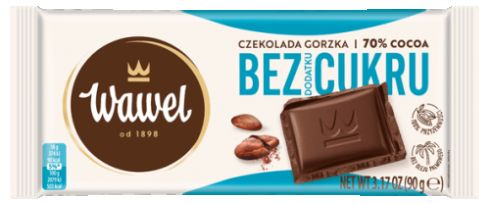 Wawel czekolada gorzka bez dodatku cukru 90g