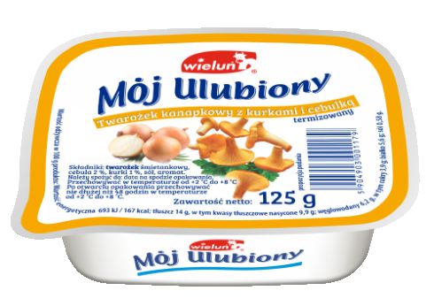 Twarożek kanapkowy mój ulubiony z kurkami i cebulką 125 g