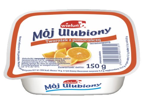 Twarożek mój ulubiony z pomarańczą 150g