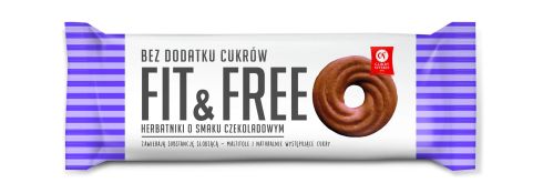 Herbatniki fit&free o smaku czekoladowym 120g Cukry Nyskie