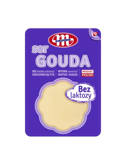 Mlekovita ser gouda bez laktozy plastry 150g