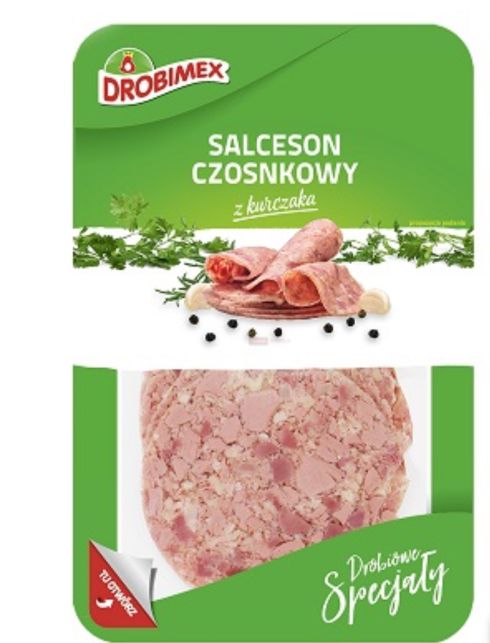 Salceson czosnkowy z kurczaka 100g Drobimex