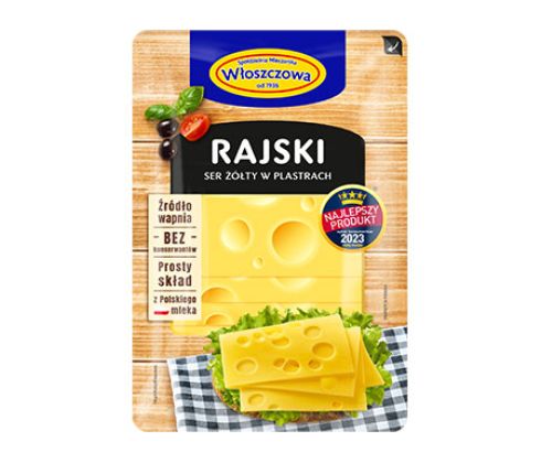 Ser plastry rajski z dziurami 150g Włoszczowa