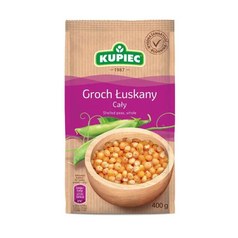 Kupiec groch łuskany cały 400g