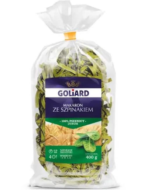 Goliard makaron wstążki ze szpinakiem 400g