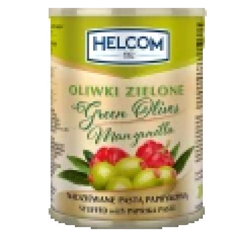 Oliwki zielone nadziewane papryką 300ml  Helcom