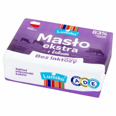 Masło ekstra z Łukowa bez laktozy 200g