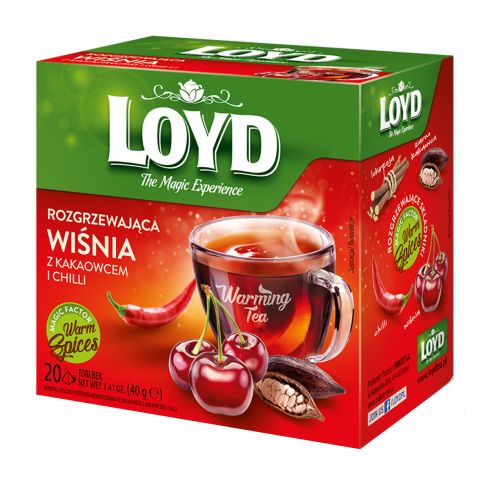 Loyd herbatka rozgrzewająca wiśnia&chilii (20x2g)