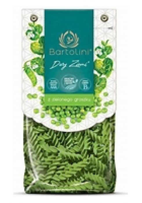 Makaron bartolini z zielonego groszku 250g świderek nr.2