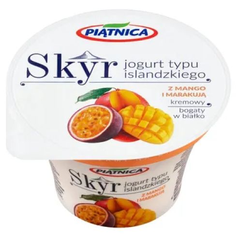 Skyr jogurt typu islandzkiego z mango i marakują piątnica 150g