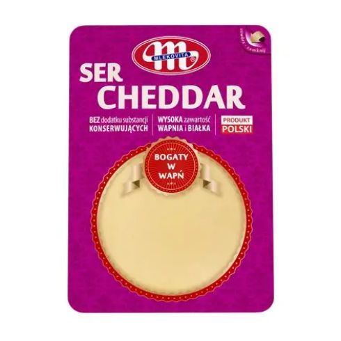 Ser cheddar plastry 300g Mlekovita
